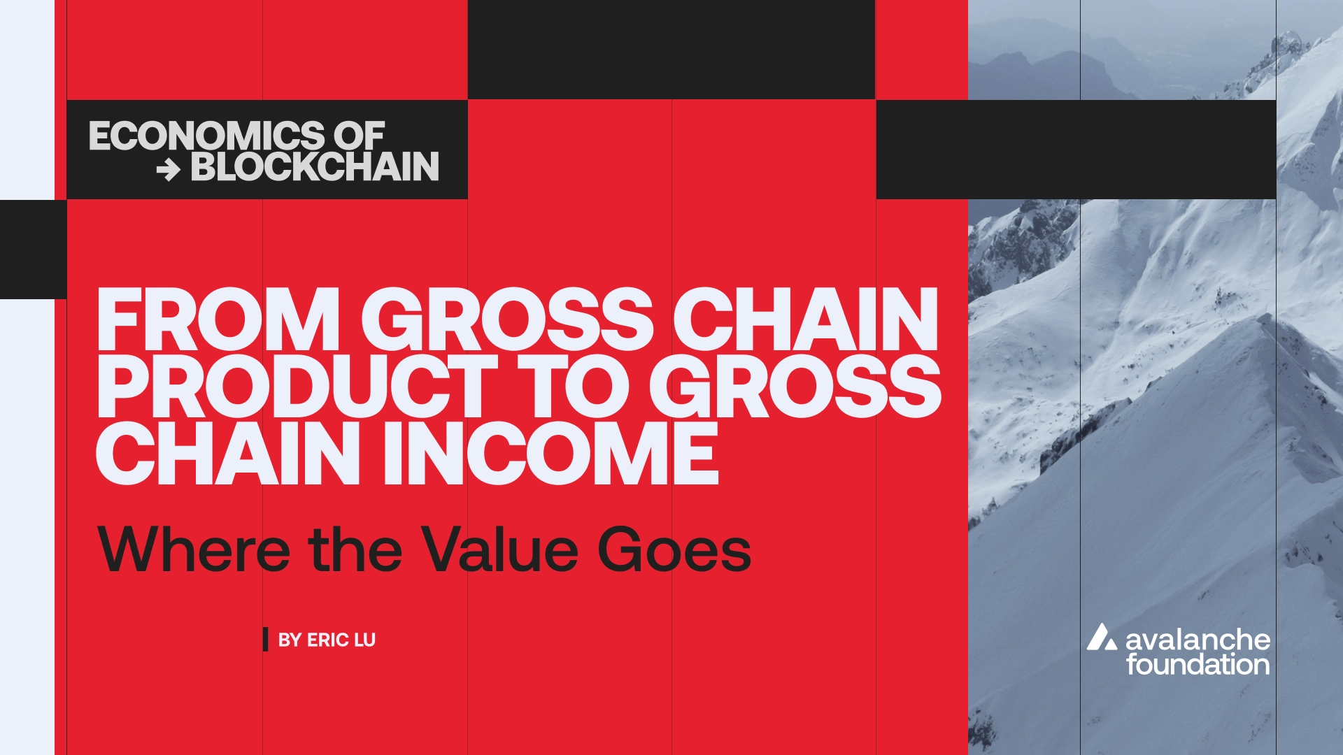 From Gross Chain Product to Gross Chain Income: Where the Value Goes