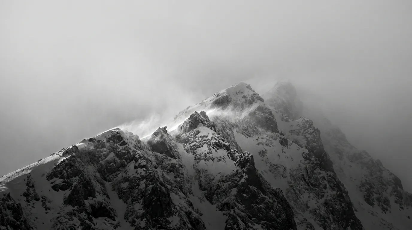 Snowy mountain ridge close up 20260914121546