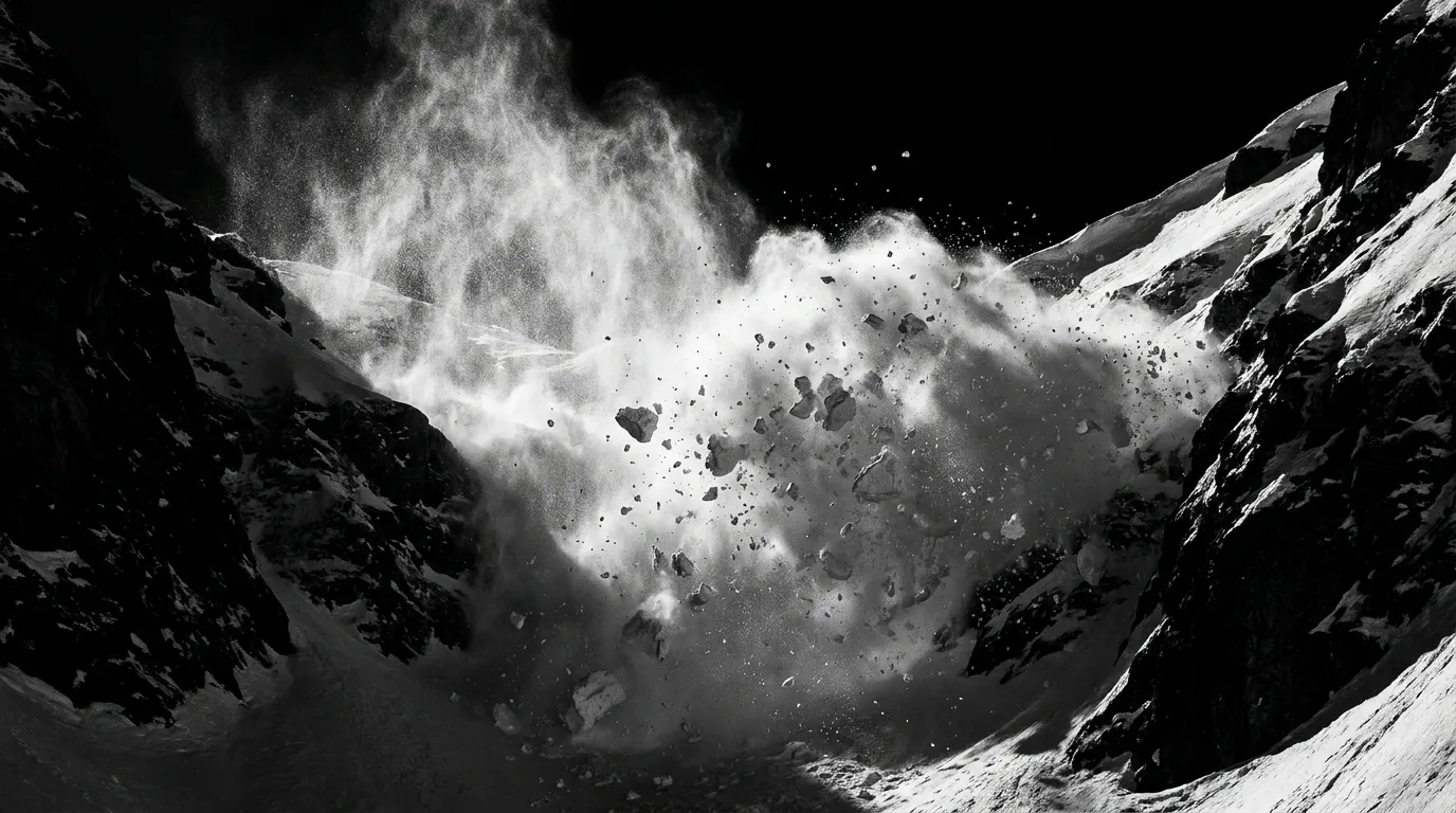 Avalanche bearing down mountain … 20260914121602